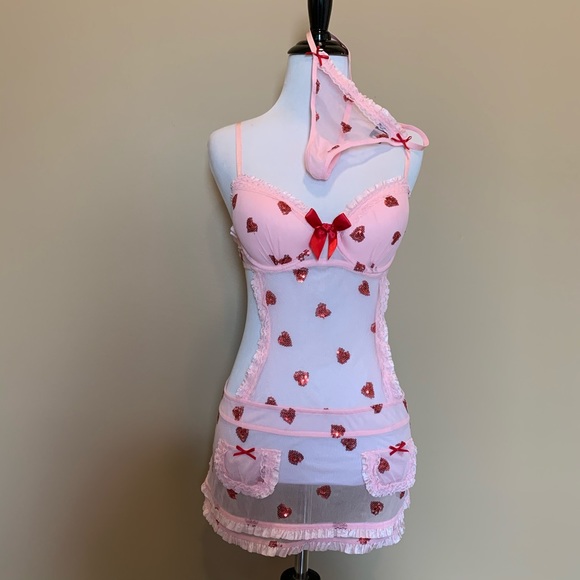 VS Valentine’s Day Sequin Heart Costume Set